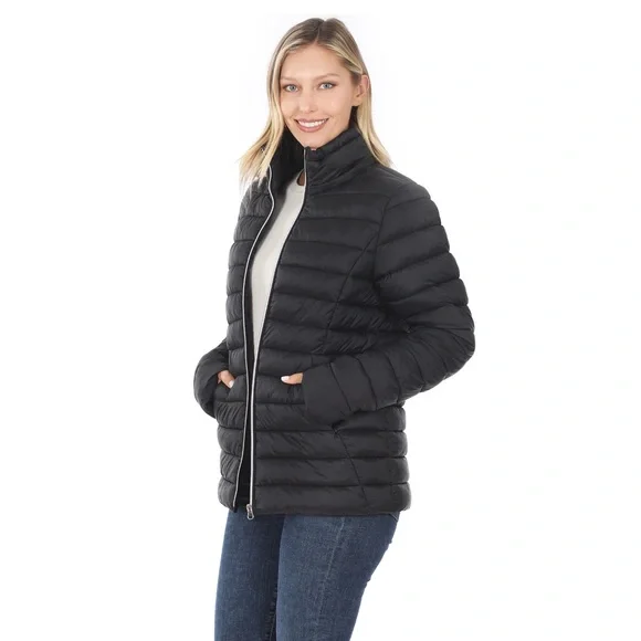 Women’s Black Puffer Jacket XL - Picture 7 of 13